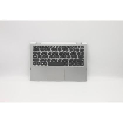 Lenovo 5CB0Q81355 Palmrest Top Case con tastiera, Inglese (Stati Uniti/Europa), Grigio minerale