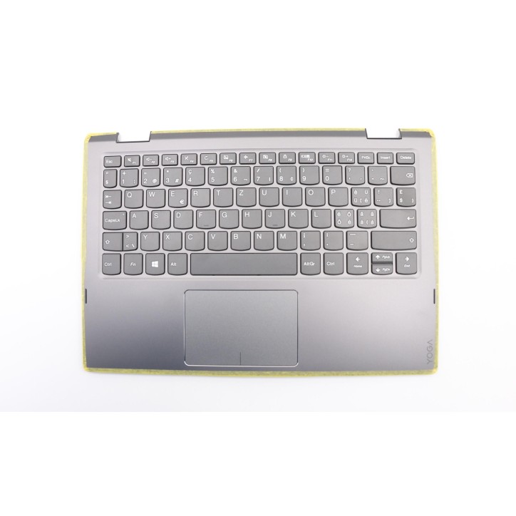 Lenovo 5CB0Q81406 Palmrest Top Case con tastiera, Svizzera, Nero onice