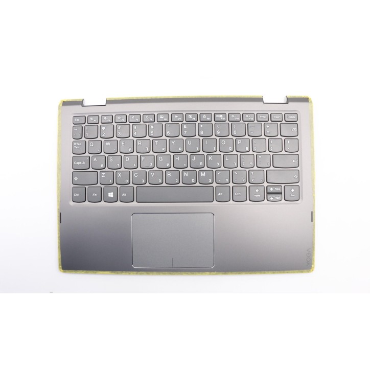 Lenovo 5CB0Q81411 Palmrest Top Case con tastiera, Ebraico, Nero onice