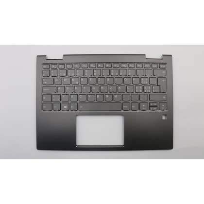 Lenovo 5CB0Q95813 Palmrest Top Case con tastiera, Svizzera, Grigio ferro, Retroilluminazione