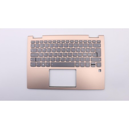 Lenovo 5CB0Q95814 Palmrest Top Case con tastiera, Lingue scandinave, Rame, Retroilluminazione