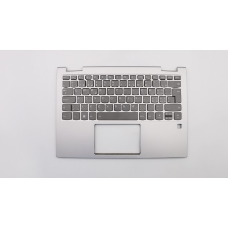 Lenovo 5CB0Q95903 Palmrest Top Case con tastiera, Svizzera, Platinum, Retroilluminazione