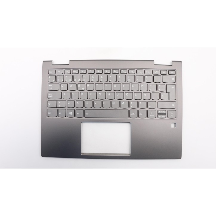 Lenovo 5CB0Q95925 Palmrest Top Case con tastiera, Spagnolo, Grigio ferro, Retroilluminazione