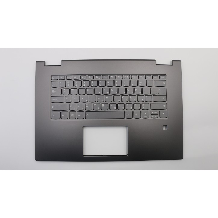 Lenovo 5CB0Q96429 Palmrest Top Case con tastiera, Ebraico, Grigio ferro, Retroilluminazione
