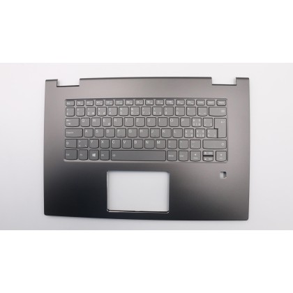 Lenovo 5CB0Q96508 Palmrest Top Case con tastiera, Svizzera, Grigio ferro, Retroilluminazione