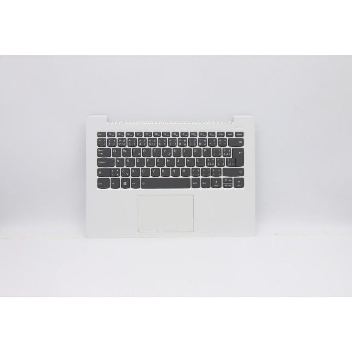 Lenovo 5CB0R07639 Palmrest Top Case con tastiera, Ceco/Slovacco, Bianco neve, Retroilluminazione, UK