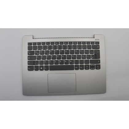 Lenovo 5CB0R07724 C-Cover with keyboard, German, Platinum Grey, Non-Backlight, Non-FingerPrint, UK
