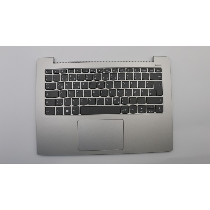 Lenovo 5CB0R07724 C-Cover with keyboard, German, Platinum Grey, Non-Backlight, Non-FingerPrint, UK