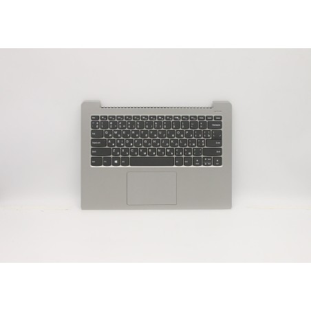 Lenovo 5CB0R07745 Palmrest Top Case con tastiera, Ucraino, Grigio platino, Senza_retroilluminazione, Senza lettore di impronte d