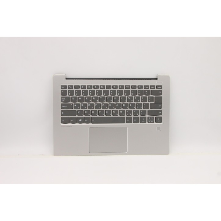 Lenovo 5CB0R11805 Palmrest Top Case con tastiera, Ebraico, Grigio minerale, Retroilluminazione, Impronta digitale