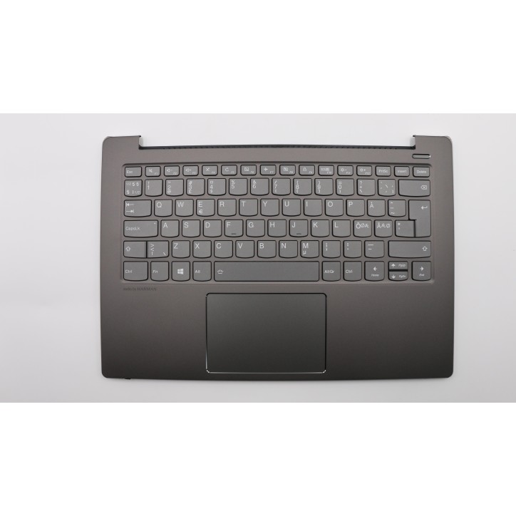 Lenovo 5CB0R11909 Palmrest Top Case con tastiera, Lingue scandinave, Nero onice, Retroilluminazione, Senza_lettore di impronte d