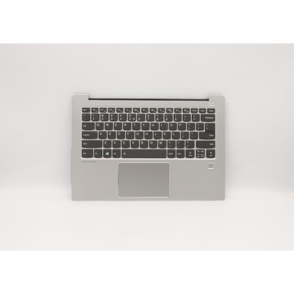 Lenovo 5CB0R11978 Palmrest Top Case con tastiera, Inglese (Stati Uniti/Europa), Grigio minerale, Retroilluminazione, Lettore di 