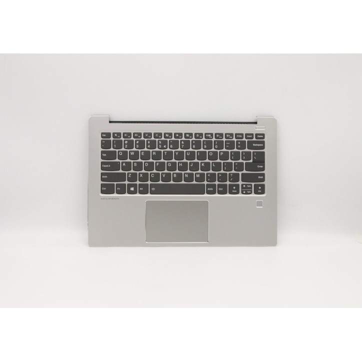 Lenovo 5CB0R11978 Palmrest Top Case con tastiera, Inglese (Stati Uniti/Europa), Grigio minerale, Retroilluminazione, Lettore di 