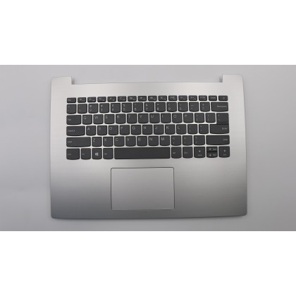 Lenovo 5CB0R13833 Palmrest Top Case con tastiera, Inglese (Stati Uniti), Grigio platino, Senza_retroilluminazione, Touchpad