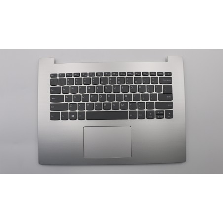 Lenovo 5CB0R13833 Palmrest Top Case con tastiera, Inglese (Stati Uniti), Grigio platino, Senza_retroilluminazione, Touchpad