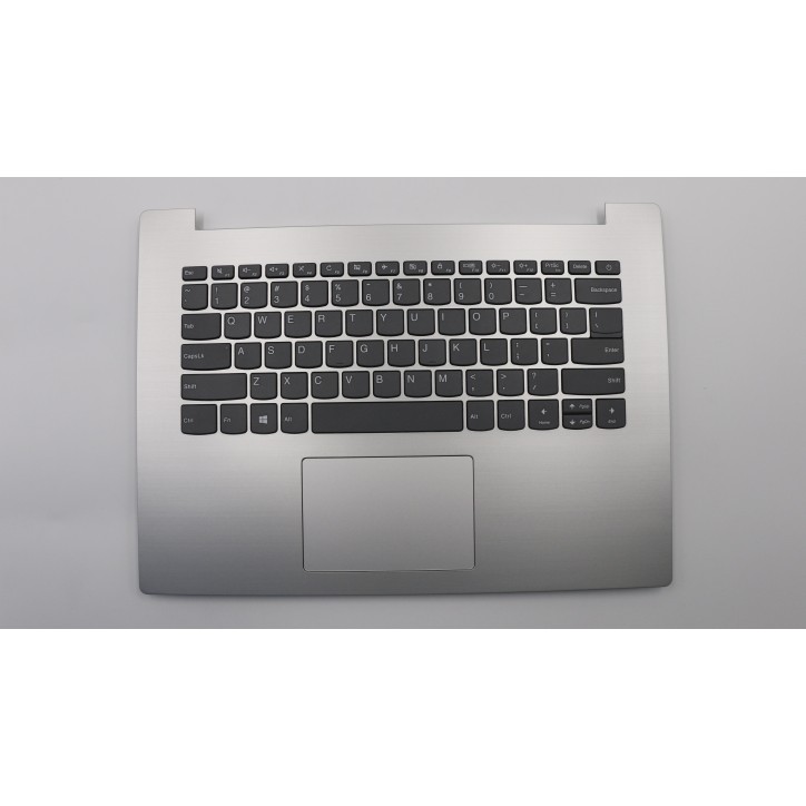 Lenovo 5CB0R13833 Palmrest Top Case con tastiera, Inglese (Stati Uniti), Grigio platino, Senza_retroilluminazione, Touchpad