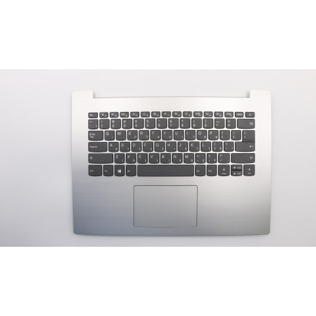 Lenovo 5CB0R13863 Palmrest Top Case con tastiera, Ebraico, Grigio platino