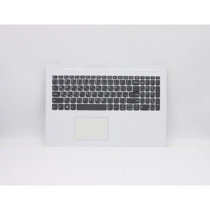 Lenovo 5CB0R16543 Palmrest Top Case con tastiera, Arabo, bianco, Senza retroilluminazione, US