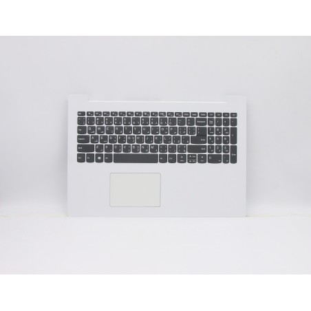 Lenovo 5CB0R16543 Palmrest Top Case con tastiera, Arabo, bianco, Senza retroilluminazione, US