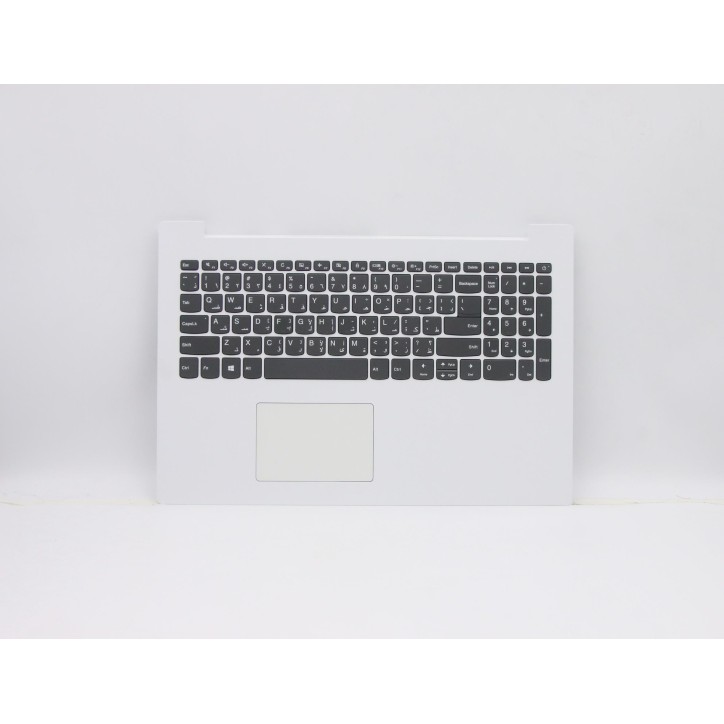 Lenovo 5CB0R16543 Palmrest Top Case con tastiera, Arabo, bianco, Senza retroilluminazione, US