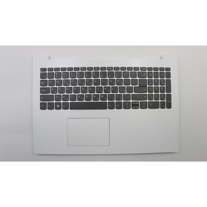 Lenovo 5CB0R16629 C-Cover with keyboard, Hebrew, White, Non-Backlight, US