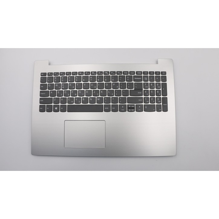 Lenovo 5CB0R16644 C-Cover with keyboard, Greek, Platinum Grey, Non-Backlight, US