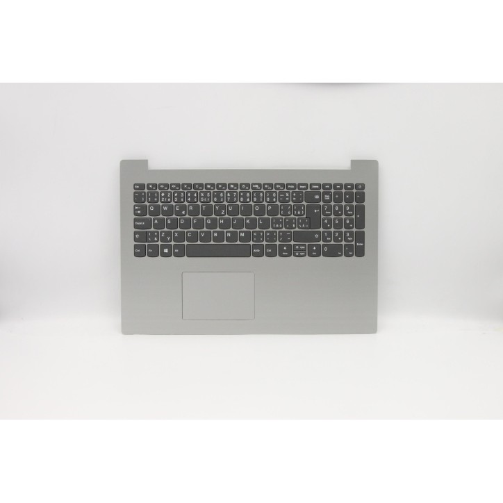 Lenovo 5CB0R16674 Palmrest Top Case con tastiera, Ceco/Slovacco, Grigio platino, Senza retroilluminazione, UK