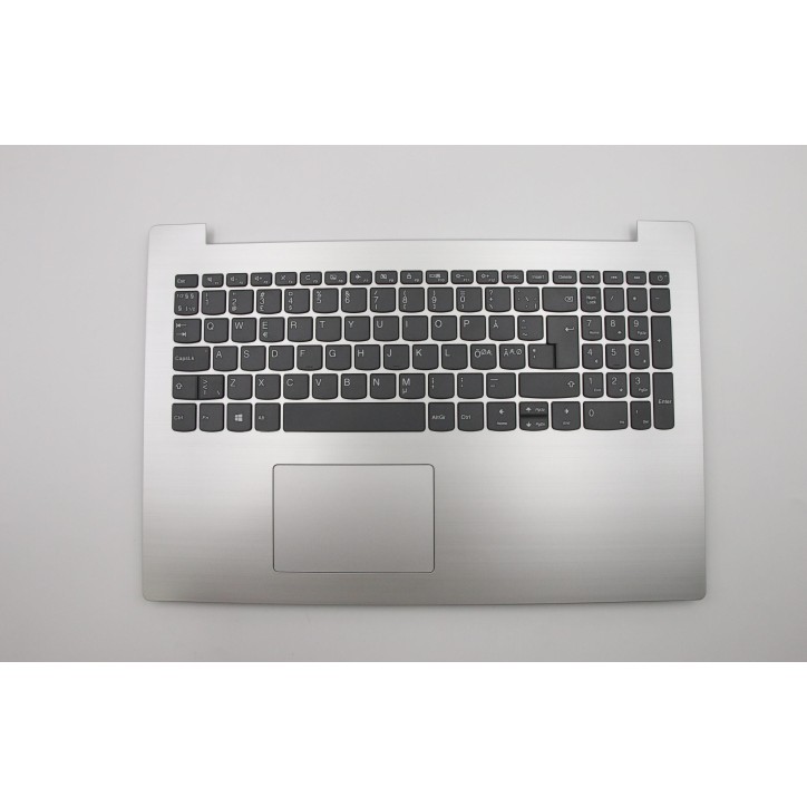 Lenovo 5CB0R16679 Palmrest Top Case con tastiera, Europa del Nord, Grigio platino