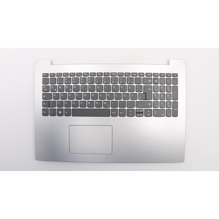 Lenovo 5CB0R26517 Palmrest Top Case con tastiera, Tedesco, Grigio platino, Touchpad