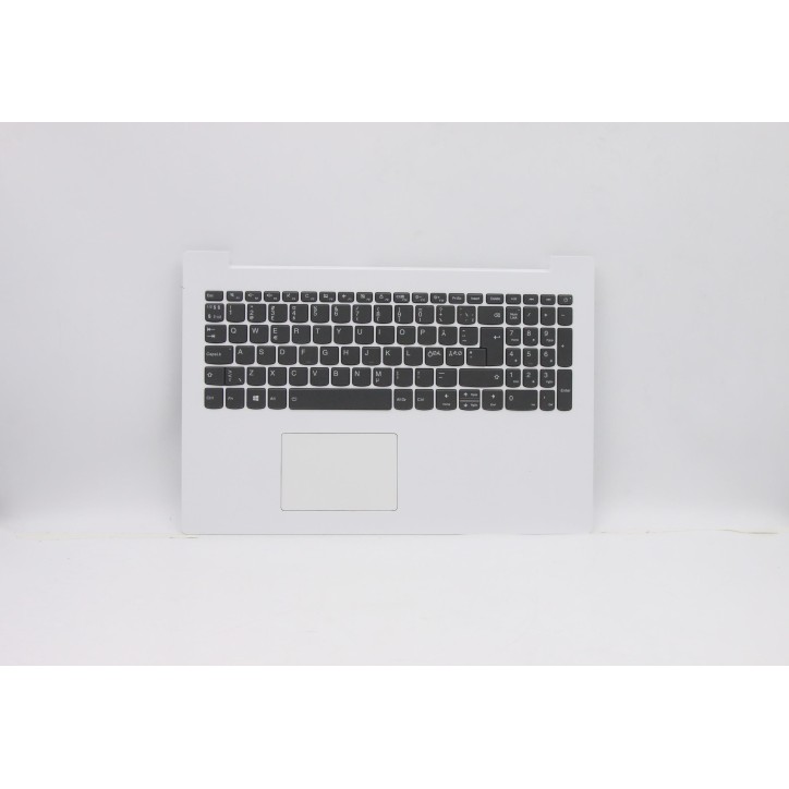 Lenovo 5CB0R46781 Palmrest Top Case con tastiera, Lingue scandinave, Bianco neve, Retroilluminazione, Touchpad