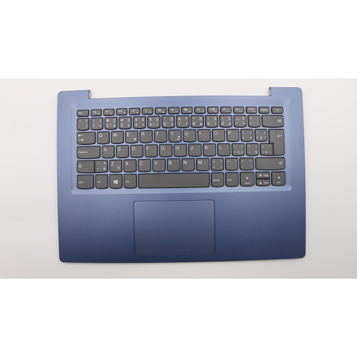 Lenovo 5CB0R61095 Palmrest Top Case con tastiera, Ceco/Slovacco, Blu notte, Senza retroilluminazione, UK