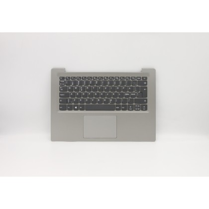 Lenovo 5CB0R61132 Palmrest Top Case con tastiera, Norvegese, Grigio minerale
