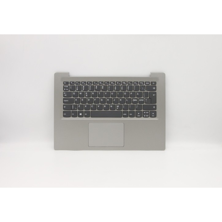 Lenovo 5CB0R61132 Palmrest Top Case con tastiera, Norvegese, Grigio minerale
