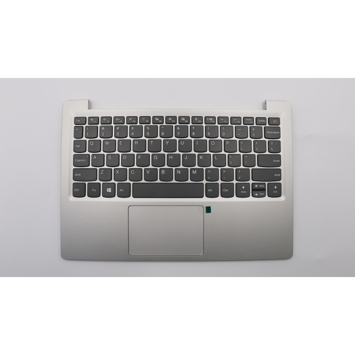 Lenovo 5CB0R61248 Palmrest Top Case con tastiera, Inglese (Stati Uniti), Grigio minerale, Senza_retroilluminazione