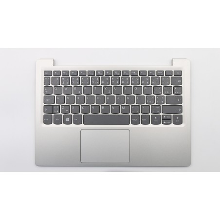 Lenovo 5CB0R61324 Palmrest Top Case con tastiera, Ceco/Slovacco, Grigio minerale, UK