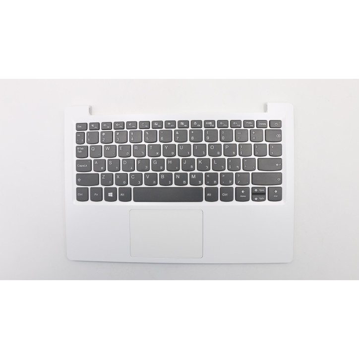 Lenovo 5CB0R61357 Palmrest Top Case con tastiera, Ebraico, Bianco neve, Senza_retroilluminazione