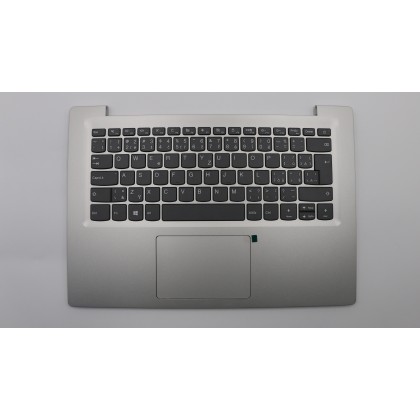 Lenovo 5CB0R61492 Palmrest Top Case con tastiera, Ceco/Slovacco, Grigio minerale, UK