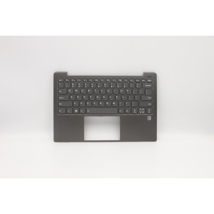 Lenovo 5CB0S15957 Palmrest Top Case con tastiera, Inglese (Stati Uniti), Nero, Retroilluminazione, Impronta digitale
