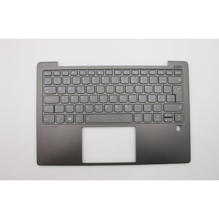 Lenovo 5CB0S15986 Palmrest Top Case con tastiera, Svizzera, nero, Retroilluminazione, Lettore di impronte digitali
