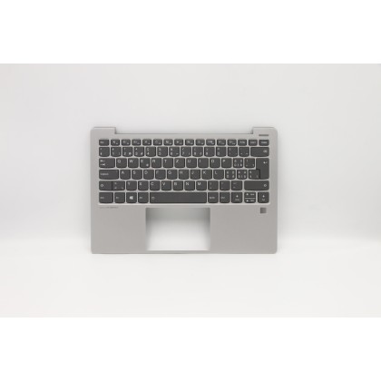 Lenovo 5CB0S16112 Palmrest Top Case con tastiera, Svizzera, Retroilluminazione, Lettore di impronte digitali