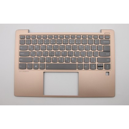 Lenovo 5CB0S16286 Palmrest Top Case con tastiera, Arabo, Retroilluminazione, Lettore di impronte digitali, US