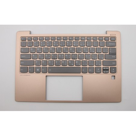 Lenovo 5CB0S16286 Palmrest Top Case con tastiera, Arabo, Retroilluminazione, Lettore di impronte digitali, US