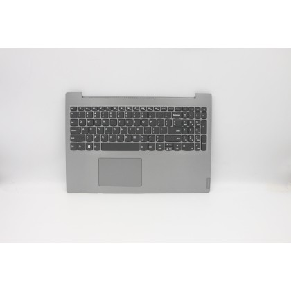 Lenovo 5CB0S16592 Palmrest Top Case con tastiera, Inglese (Stati Uniti), Grigio platino, Senza_retroilluminazione