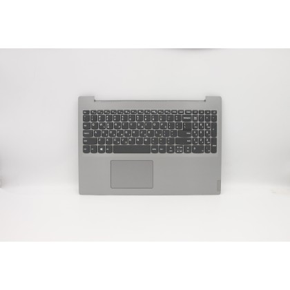 Lenovo 5CB0S16641 C-Cover with keyboard, Greek, Platinum Grey, Non-Backlight, US