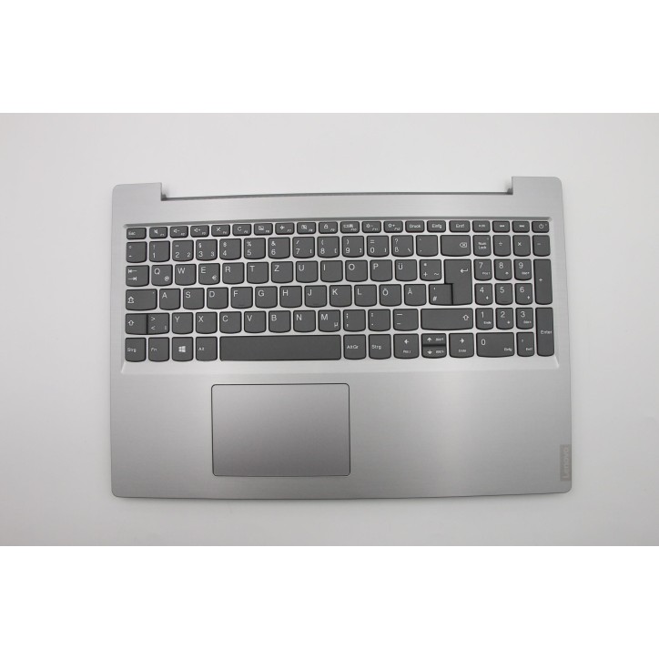 Lenovo 5CB0S16642 Palmrest Top Case con tastiera, Tedesco, Grigio platino, Senza_retroilluminazione
