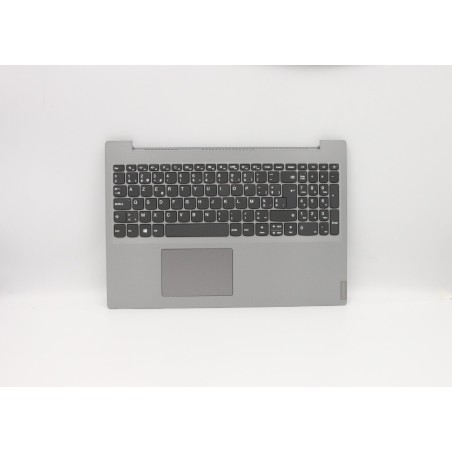 Lenovo 5CB0S16656 Palmrest Top Case con tastiera, Belga, Grigio platino, Senza retroilluminazione, UK