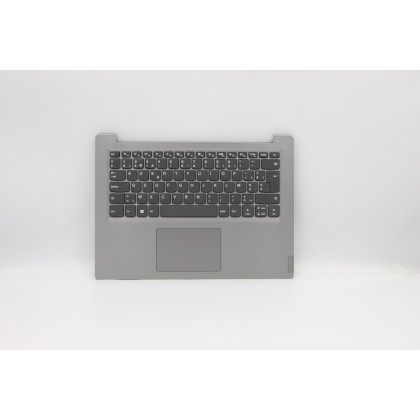 Lenovo 5CB0S17129 Palmrest Top Case con tastiera, Belga, grigio, Senza retroilluminazione, UK
