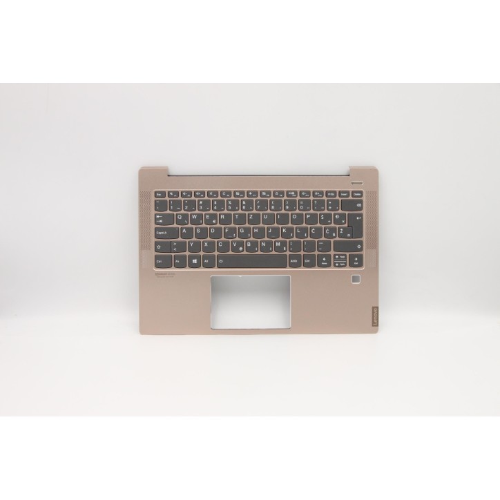 Lenovo 5CB0S17272 Palmrest Top Case con tastiera, Sloveno, Rame, Retroilluminazione, Impronta digitale
