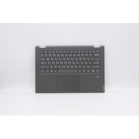 Lenovo 5CB0S17324 Palmrest Top Case con tastiera, Arabo, Retroilluminazione, Lettore di impronte digitali, US