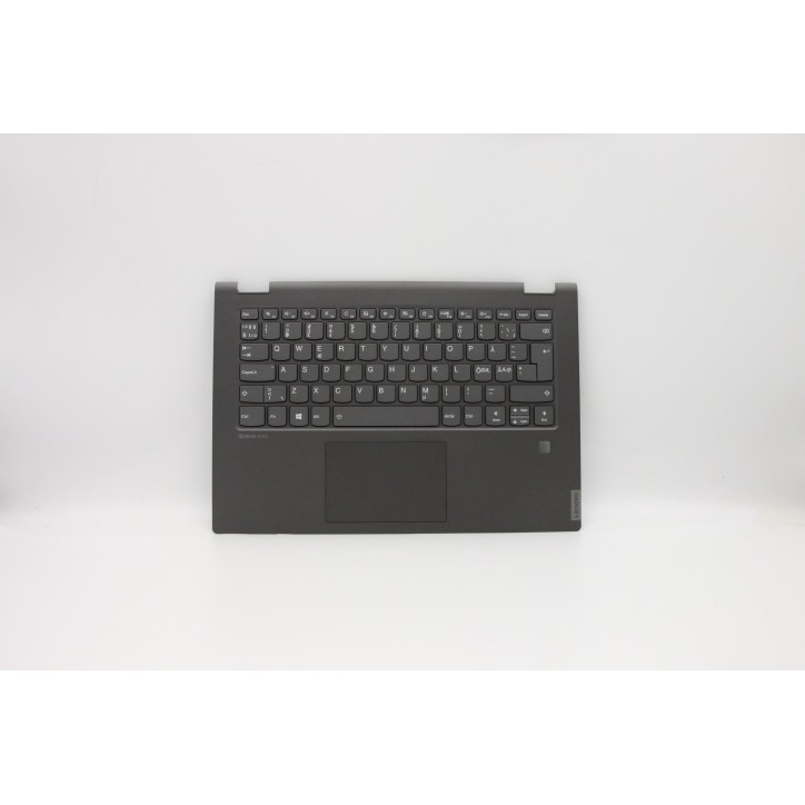 Lenovo 5CB0S17335 Palmrest Top Case con tastiera, Europa del Nord, Retroilluminazione, Impronta digitale